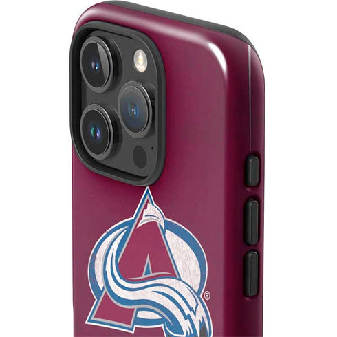 NHL Colorado Avalanche Distressed iPhone 16 Pro Impact Case
